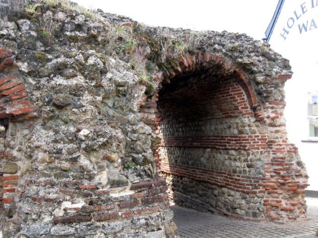 A pedestrian archway from Roman times