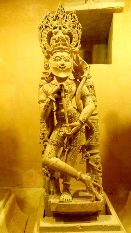 Bearded Rama, Sculpture, Jaisalmer Fort Palace Museum, Travel, Jaisalmer, Rajasthan
