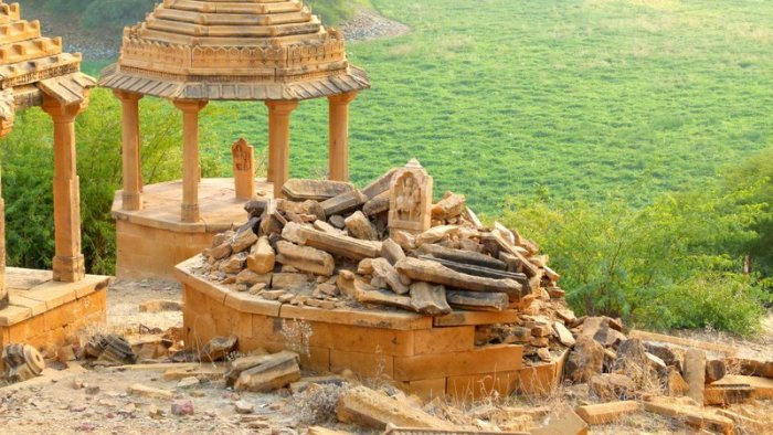 Royal Hindu Cenotaphs, Rajasthan, Jaisalmer, Bada Bagh