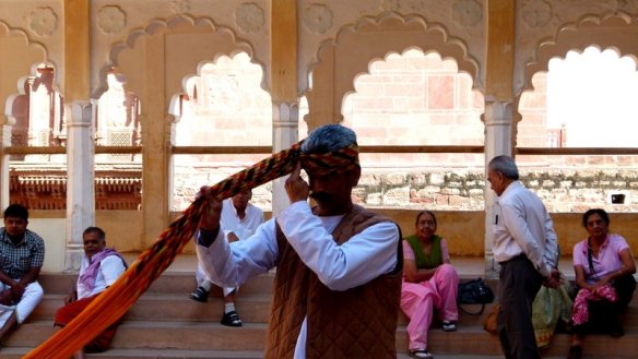 How to Tie a turban, Mehrangarh Fort, Jodhpur