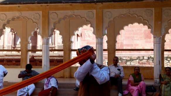 How to Tie a turban, Mehrangarh Fort, Jodhpur
