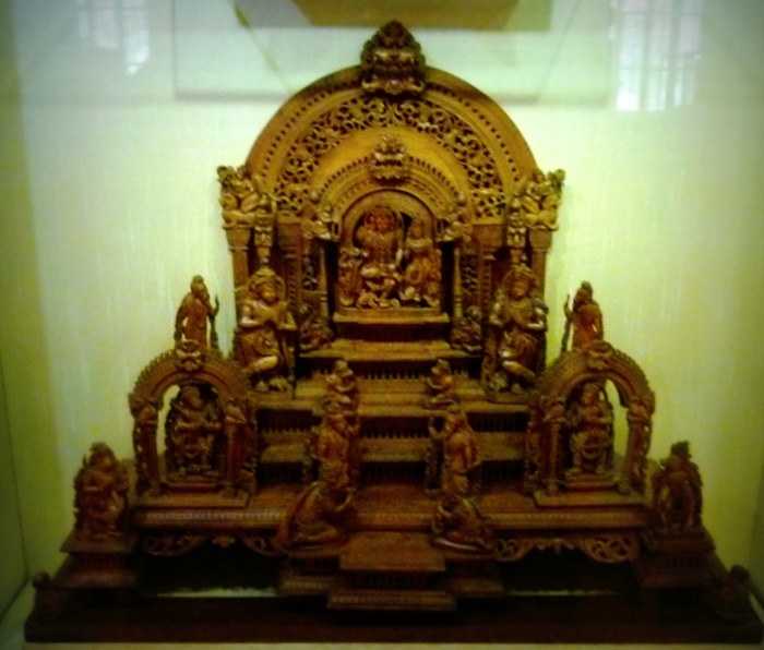 Rama's coronation. Sandalwood, 18th Century, Trivandrum