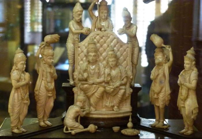 Rama's coronation. Ivory, Mid-18th Century