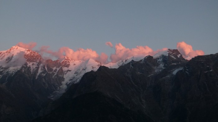 Kinner Kailash, Sunset, Kalpa, Himachal Pradesh, The Grand Shanri-La