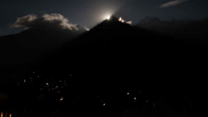 Kinner Kailash, Moonrise, Kalpa, Himachal Pradesh, The Grand Shangri-La
