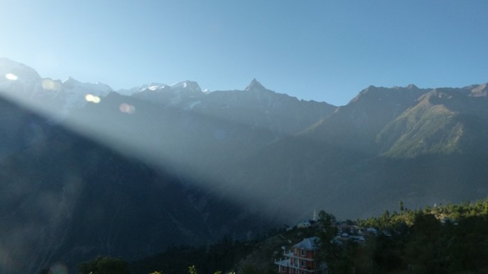 Kinner Kailash, sunrise, Kalpa, Himachal Pradesh, The Grand Shanri-La