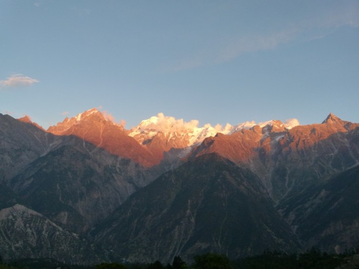 Kinner Kailash, Sunset, Kalpa, Himachal Pradesh, The Grand Shanri-La
