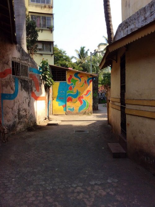 Nagrana Lane, Street Art, Graffiti Art, Bandra, Mumbai Ink Brush N Me