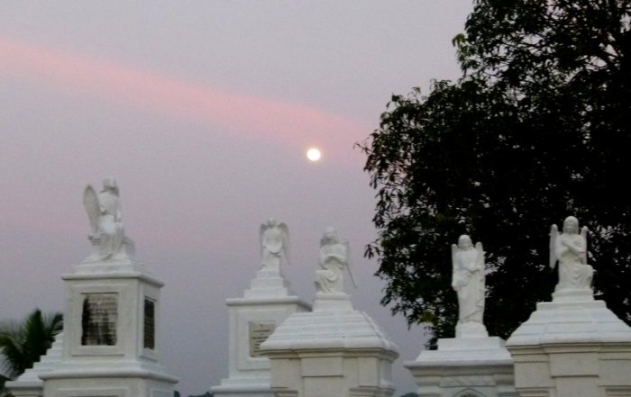 Aldona, Corjuem Fort, Noth Goa, Mapusa River, St. Thomas Church, Aldona Cemetery