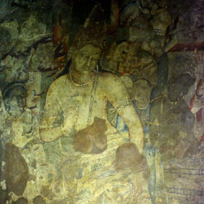 Ajanta Caves, Buddhist paintings, Murals