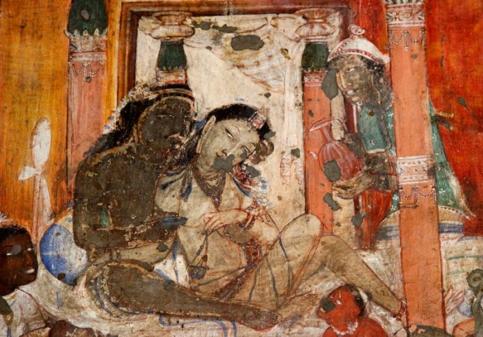 Ajanta Caves, Buddhist paintings, Murals