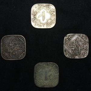 Box of coins, numismatics, nostalgia