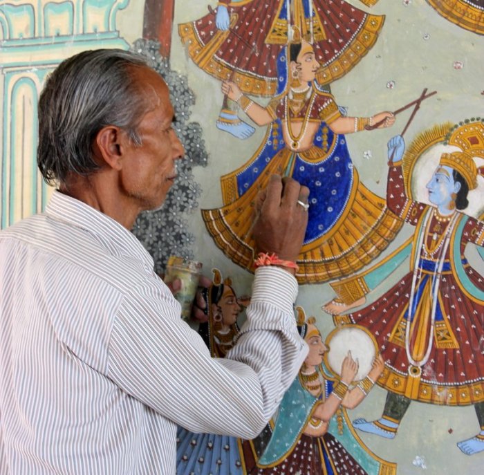 Podar Haveli, Private House, Nawalgarh, Painter of Murals, Swarnkar