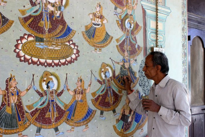 Podar Haveli, Private House, Nawalgarh, Painter of Murals, Swarnkar