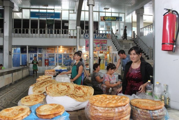 Local bread at the bazaar