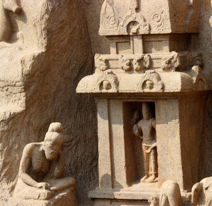 Mahabalipuram, UNESCO World Heritage Site, Arjuna's Penance, Descent Of Ganga, Relief Panel, Narrative Networks